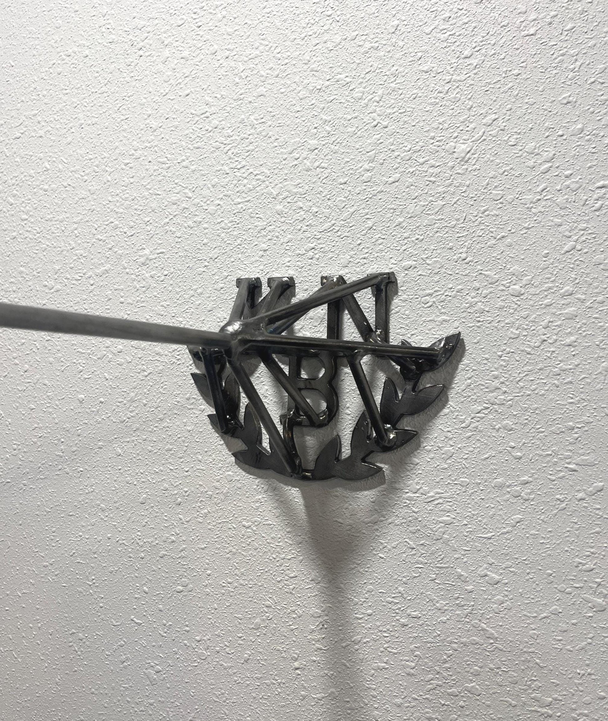 Custom Branding Iron: Laurel Leaf Wreath, Personalized Initials for Wedding Unity Ceremony