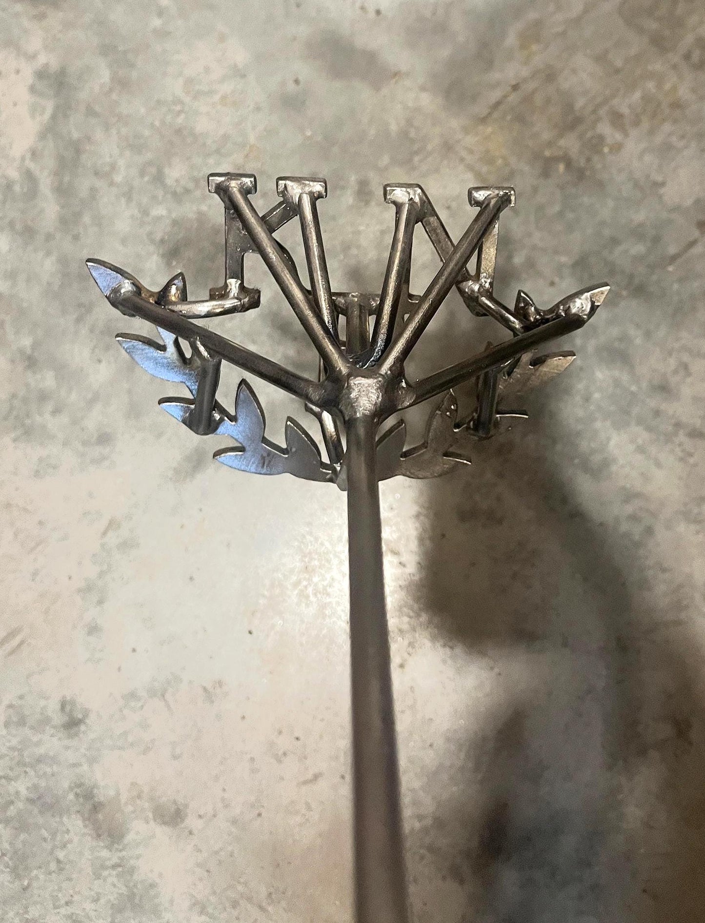 Custom Branding Iron: Laurel Leaf Wreath, Personalized Initials for Wedding Unity Ceremony