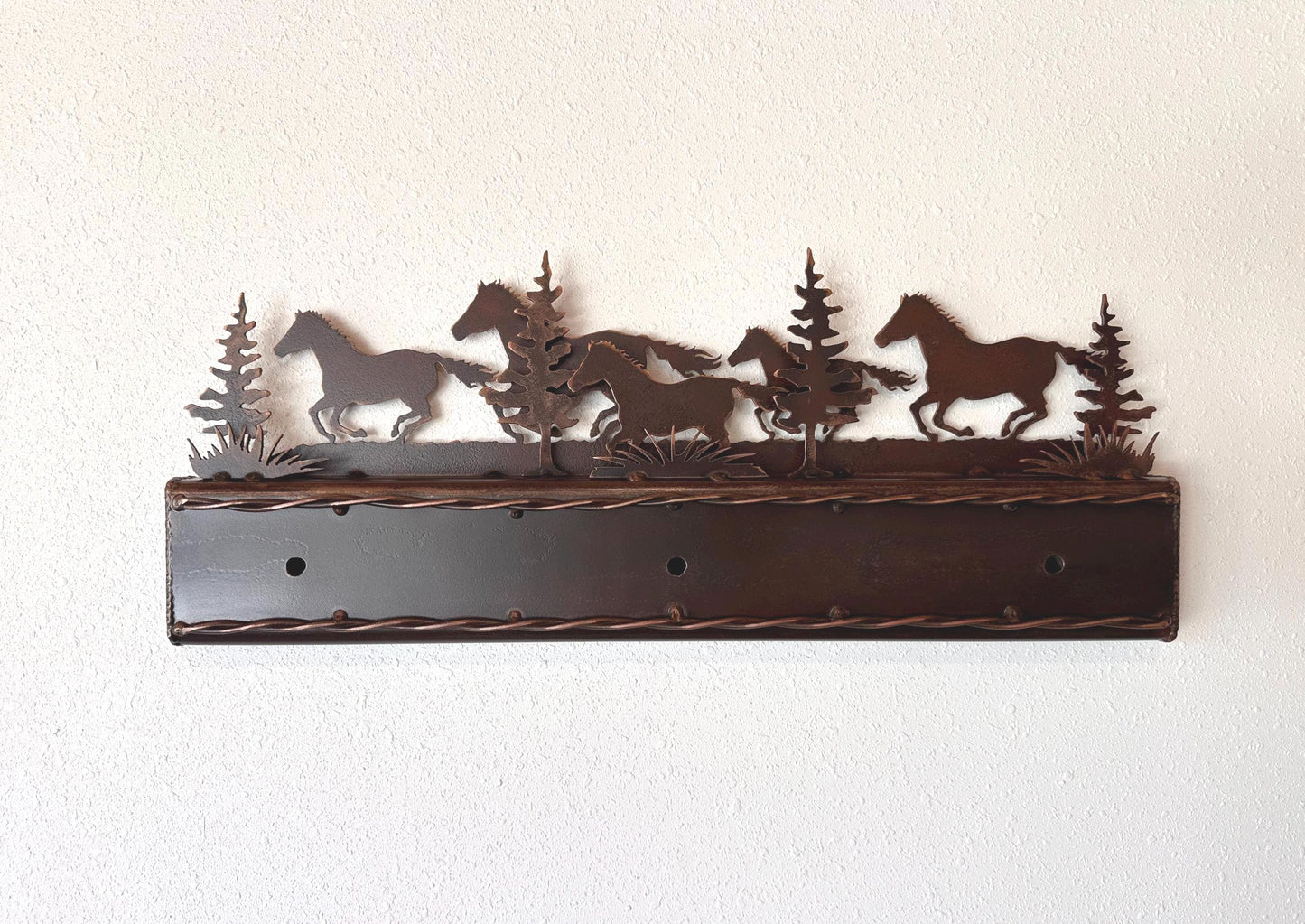 Vanity Light: Horse Desert Southwestern Ranch Lights Western Bathroom Lighting Running Horse Cactus Handmade Lighting