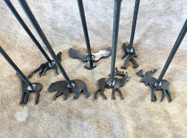 Branding Iron Gift Steak Brands Grill Gift Characters Animals 2" Branding Iron Grill Gift Dad Gift for Him Brand Ceremony Anniversary Gift