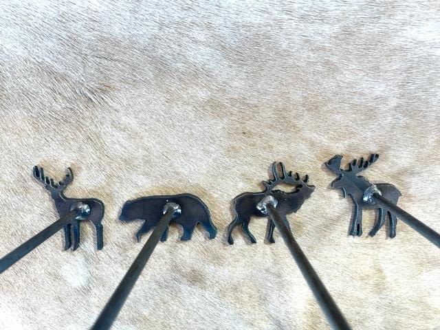 Branding Iron Gift Steak Brands Grill Gift Characters Animals 2" Branding Iron Grill Gift Dad Gift for Him Brand Ceremony Anniversary Gift