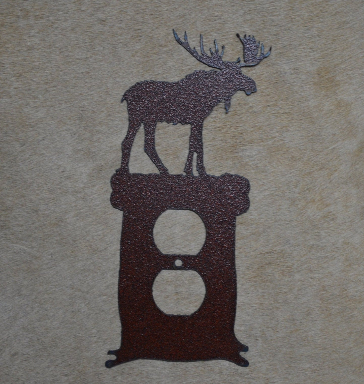 Rustic Moose Switch Cover All Configurations Available. Plug Outlet Light Cover Plate.